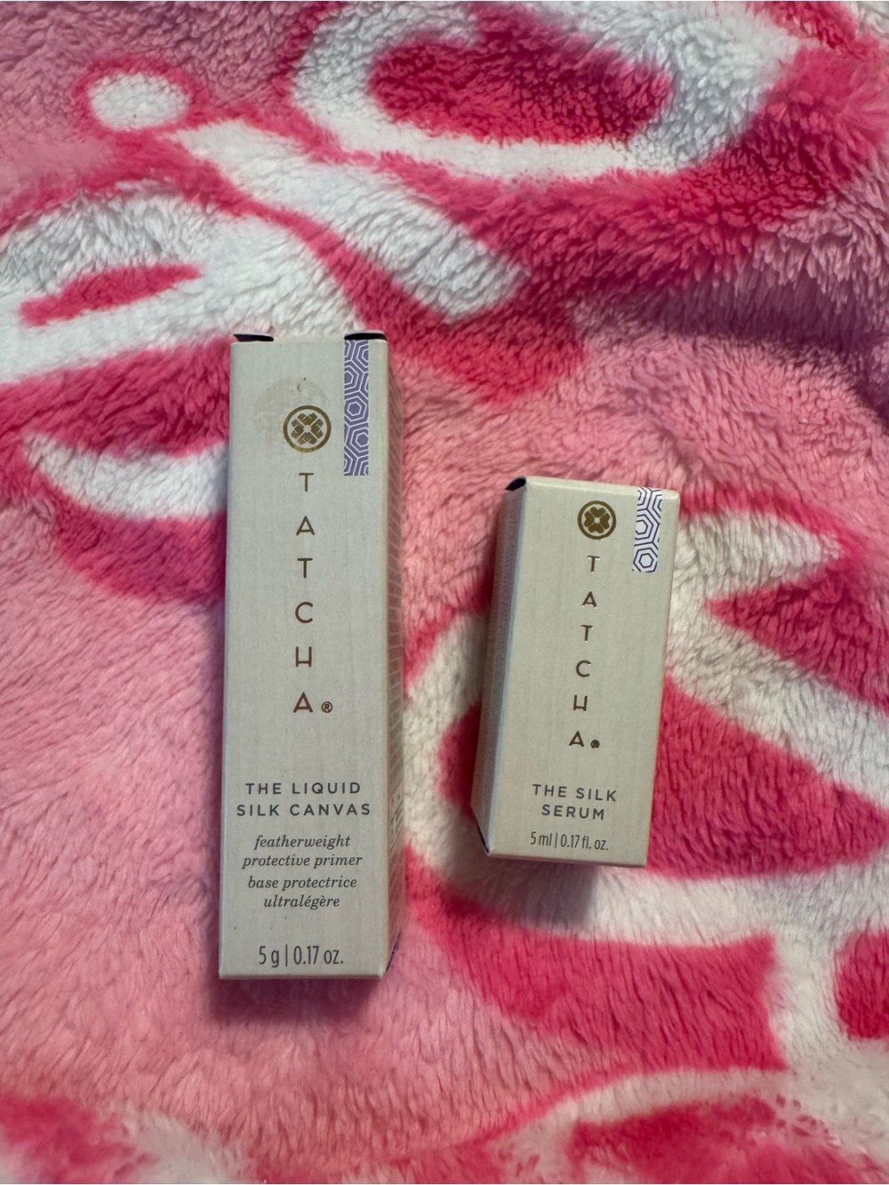 TATCHA The Liquid Silk Canvas Primer & The Silk Serum - 5ml each New